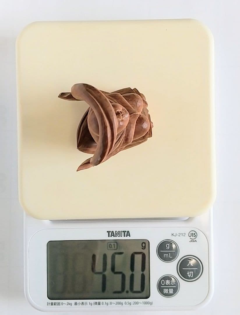 童子坐像 飛天 #567 ◆白檀 木彫 仏像