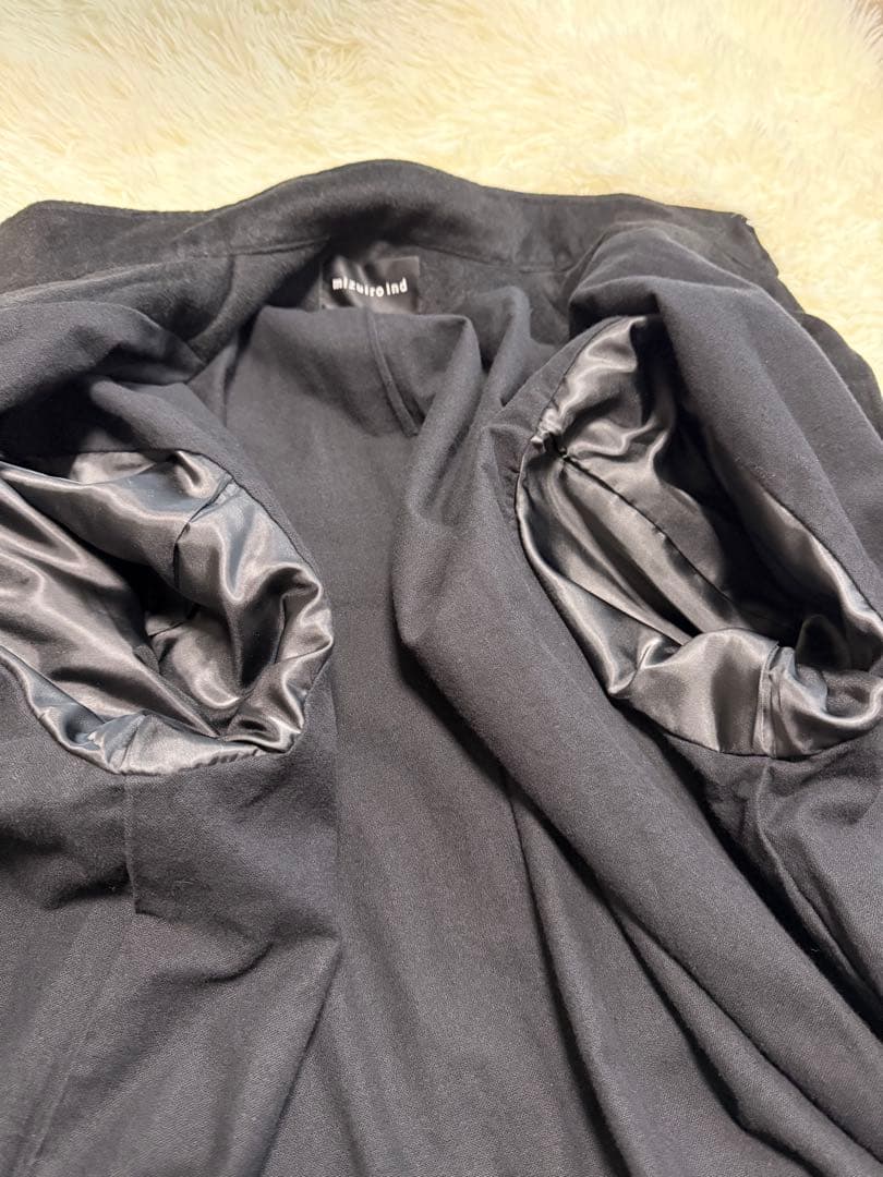 25SS ミズイロインド mizuiroind ウールスタンドカラーモッズコート