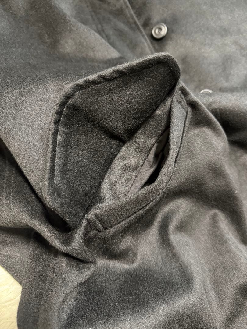 25SS ミズイロインド mizuiroind ウールスタンドカラーモッズコート