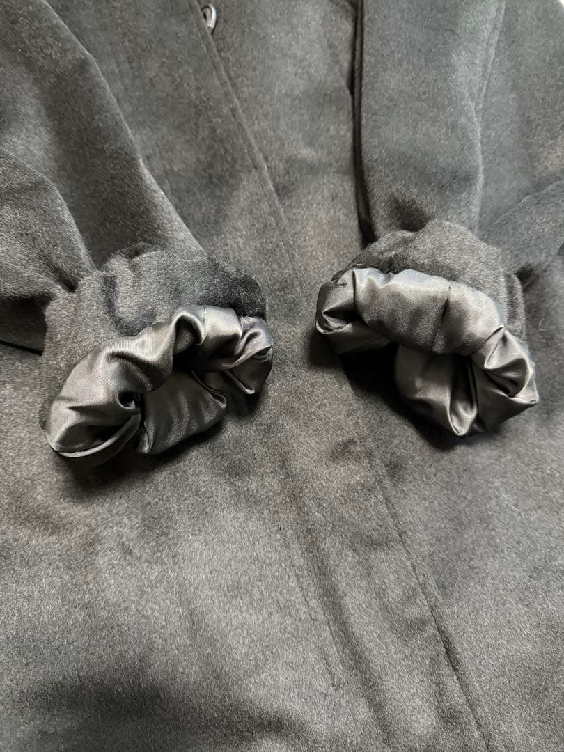 25SS ミズイロインド mizuiroind ウールスタンドカラーモッズコート