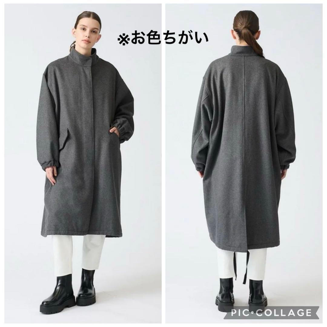 25SS ミズイロインド mizuiroind ウールスタンドカラーモッズコート