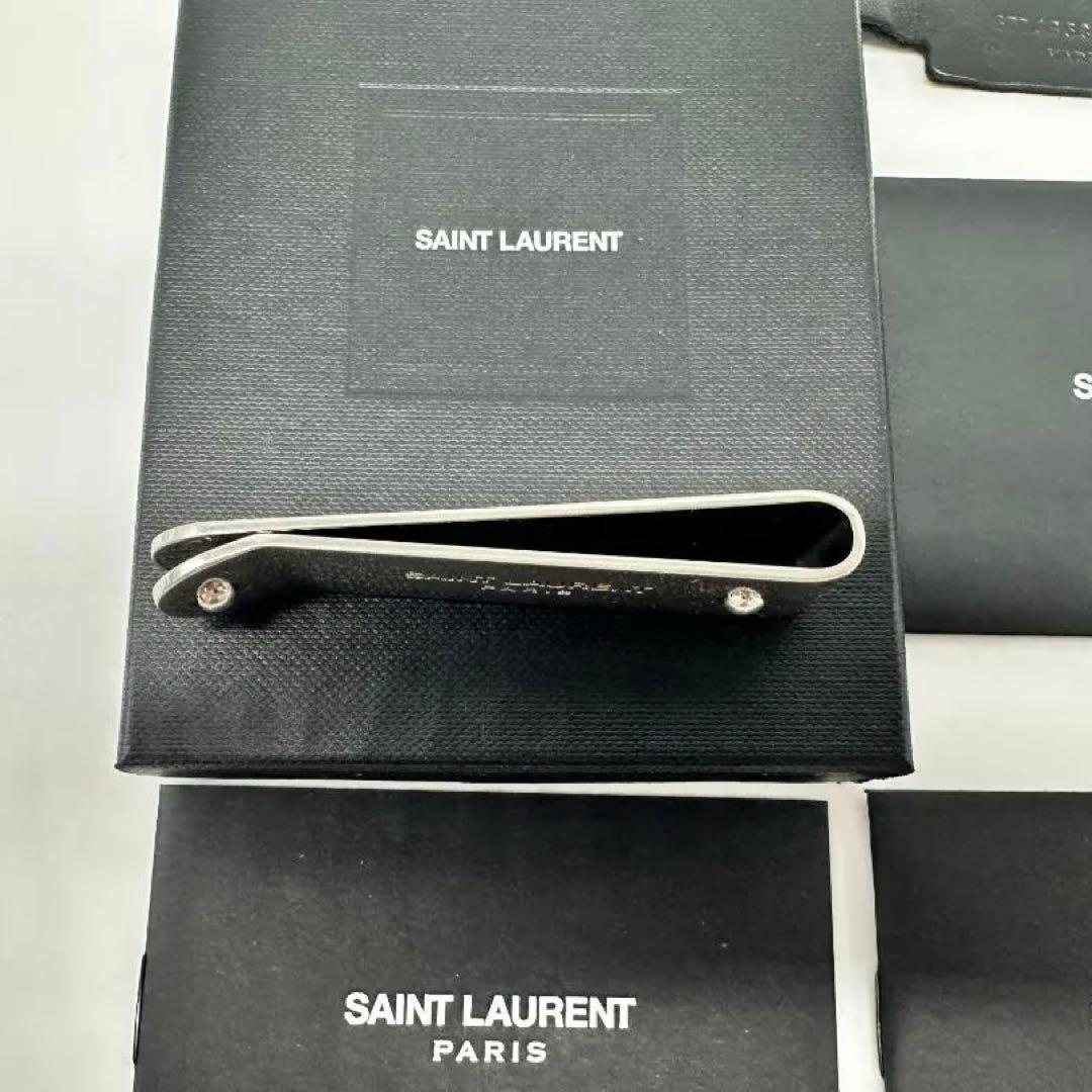 SAINT LAURENT マネークリップ シルバー ビルクリップ メタル
