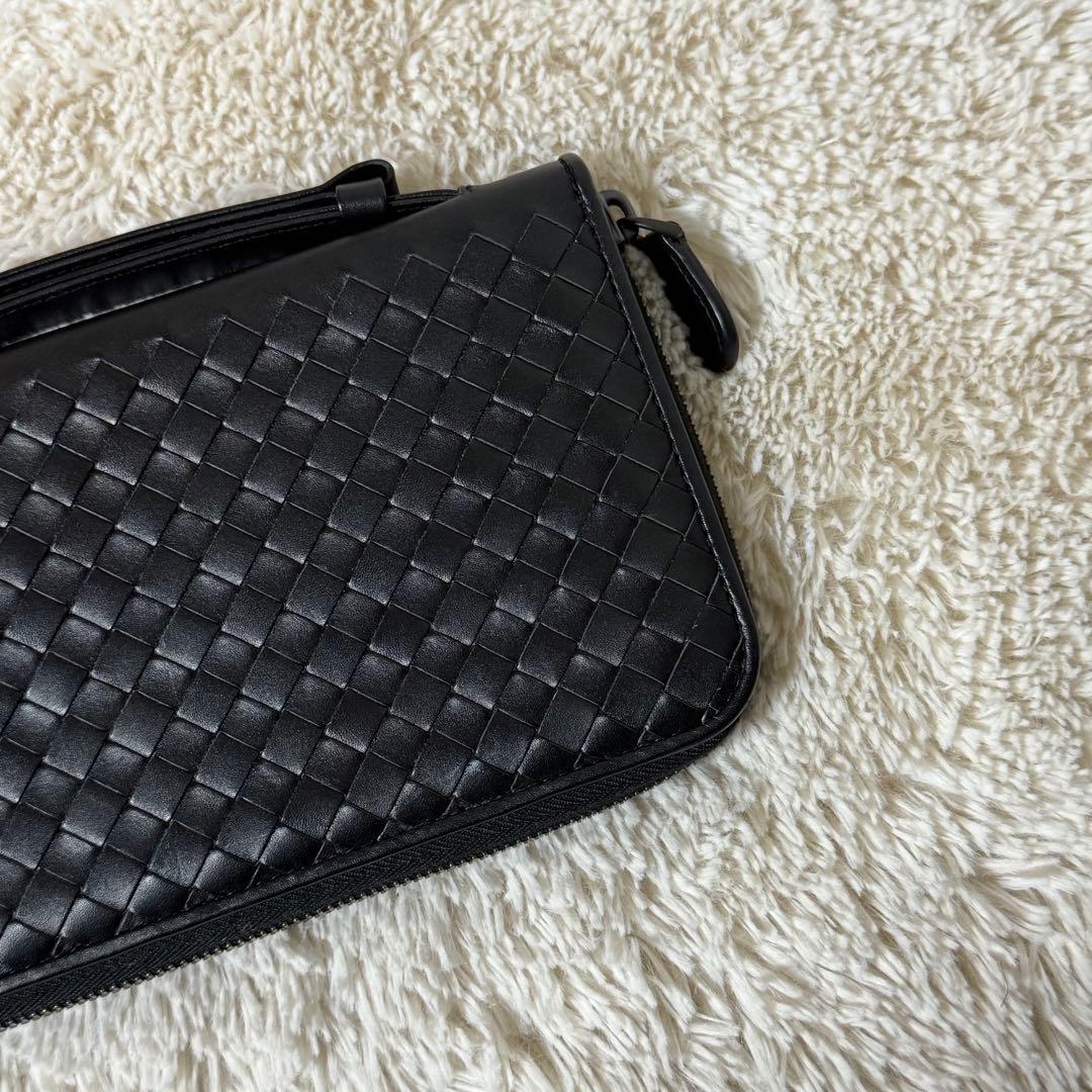 ⭐️未使用級⭐️ ボッテガヴェネタ　イントレチャート　長財布　ラウンドジップ　レザー