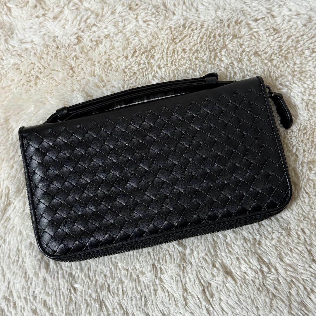 ⭐️未使用級⭐️ ボッテガヴェネタ　イントレチャート　長財布　ラウンドジップ　レザー