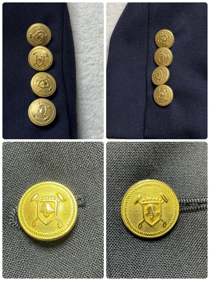 大きいサイズ　2XL相当　CHAPS RALPH LAUREN 紺ブレ　金ボタン