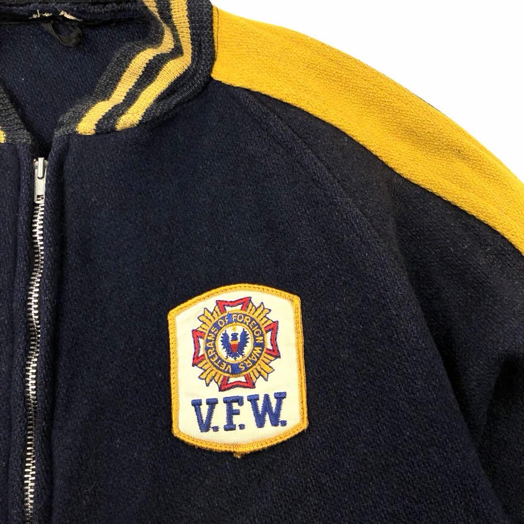60s V.F.W.退役軍人会 スタジャン ヴィンテージ VFW ワッペン　XL