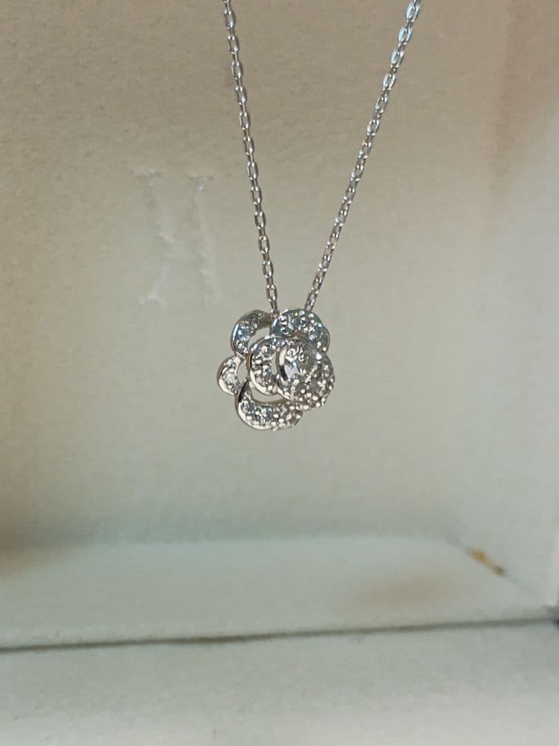 ヴァンドーム プラチナ ダイヤモンド（計0.192ct）ネックレス 粒ダイヤ