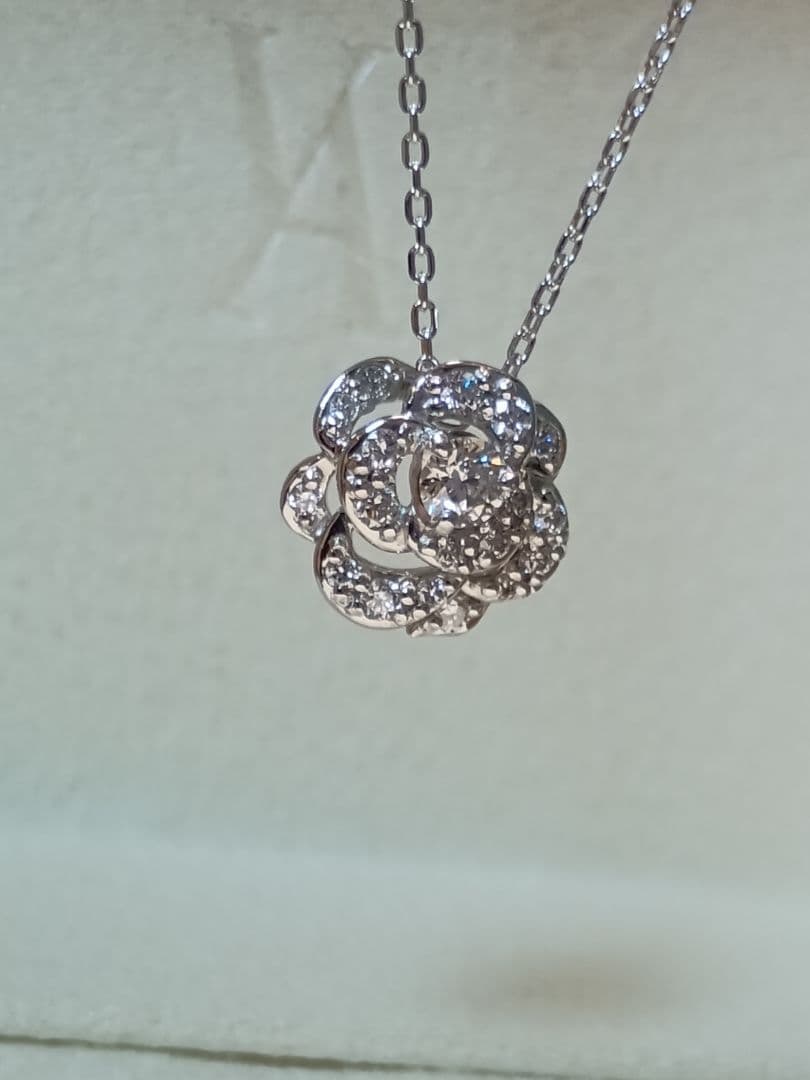ヴァンドーム プラチナ ダイヤモンド（計0.192ct）ネックレス 粒ダイヤ