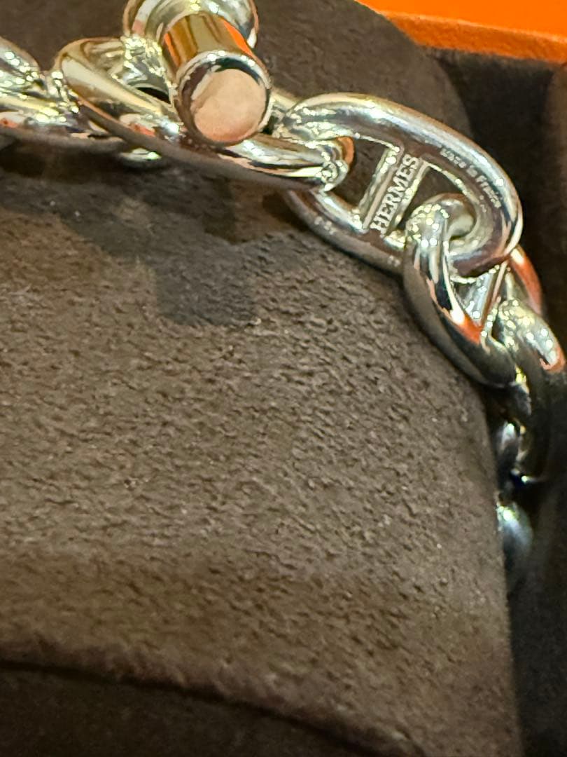 【新品未使用】HERMES エルメス　シェーヌダンクルブレスレットMM16