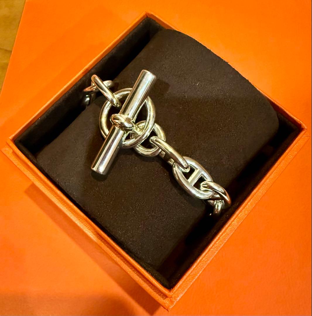 【新品未使用】HERMES エルメス　シェーヌダンクルブレスレットMM16