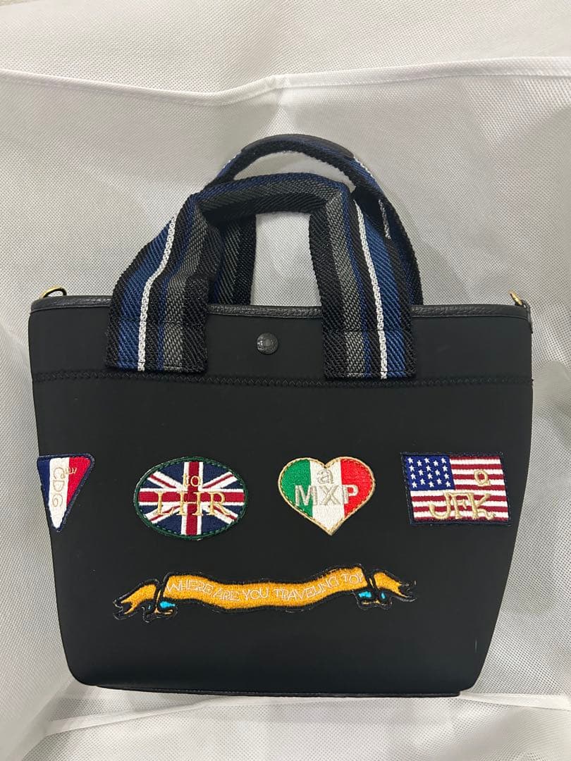 admj マジックライトフラッグワッペン　デイリートートバック20cm