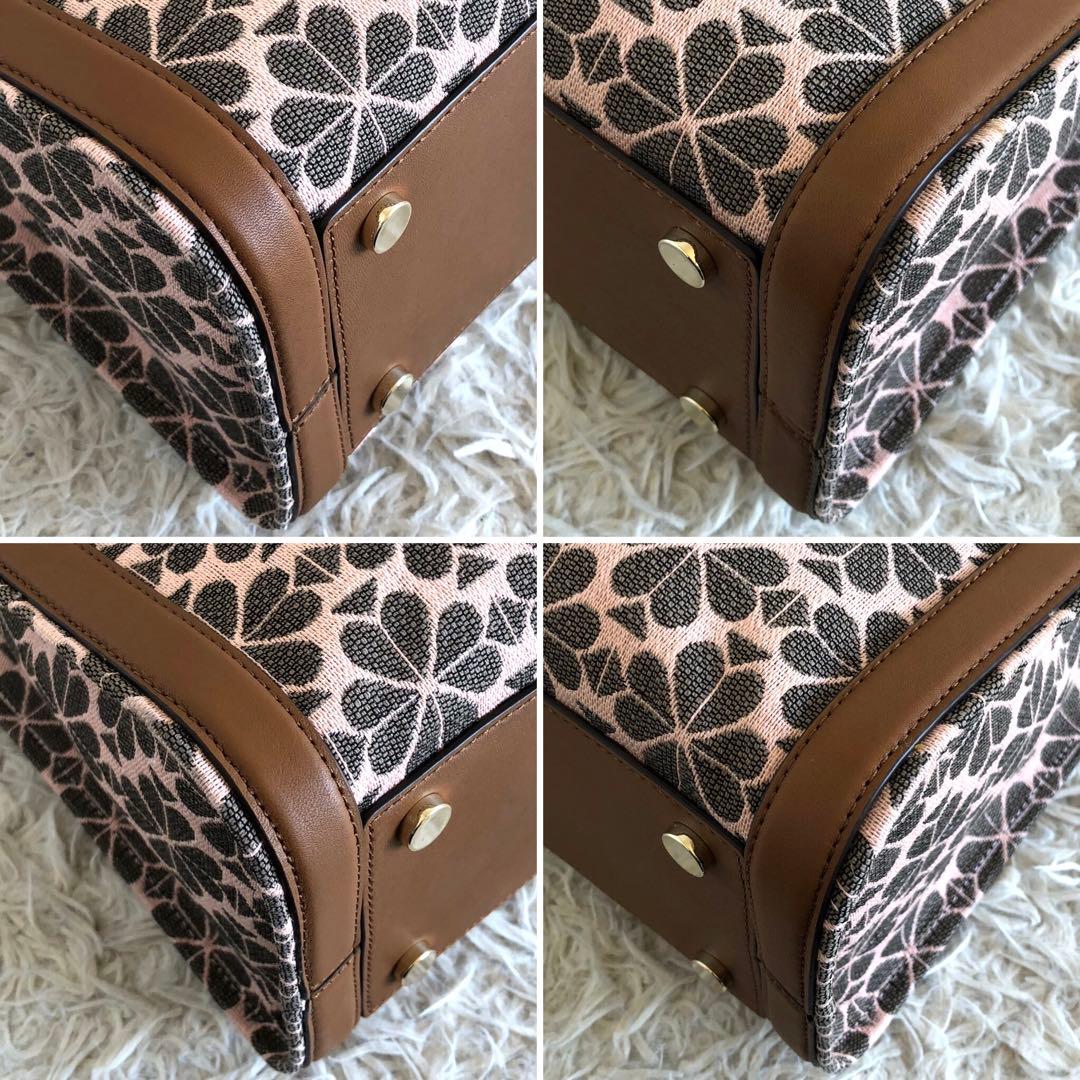 【未使用級】ケイトスペード　トートバッグ　マーケットスペードフラワー　ジャガード