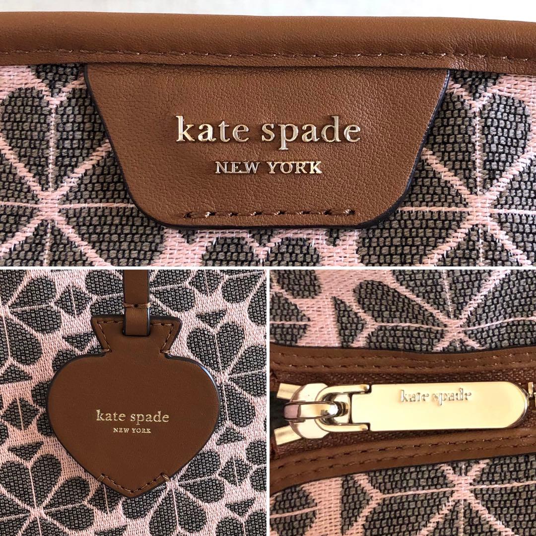 【未使用級】ケイトスペード　トートバッグ　マーケットスペードフラワー　ジャガード