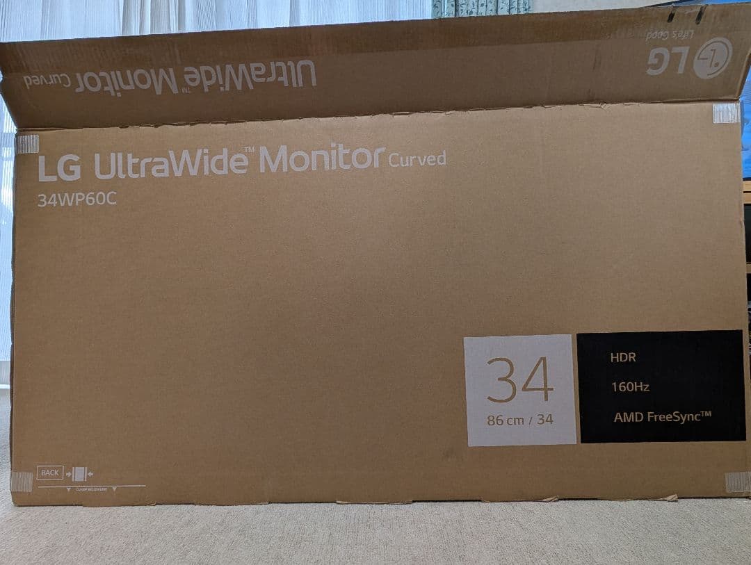 LG ウルトラワイドモニター 34WP60C