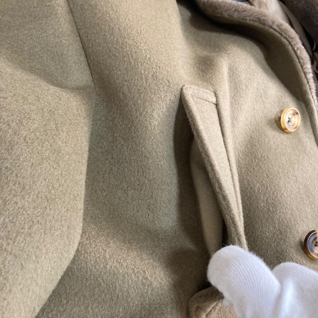 16563✨バーバリーズ 肉厚 ラムウール フェイクムートン ボアロングコート