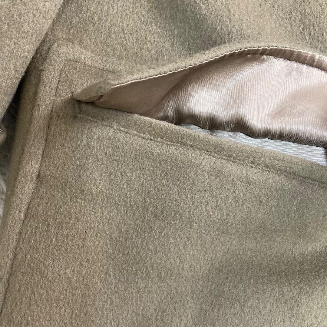 16563✨バーバリーズ 肉厚 ラムウール フェイクムートン ボアロングコート