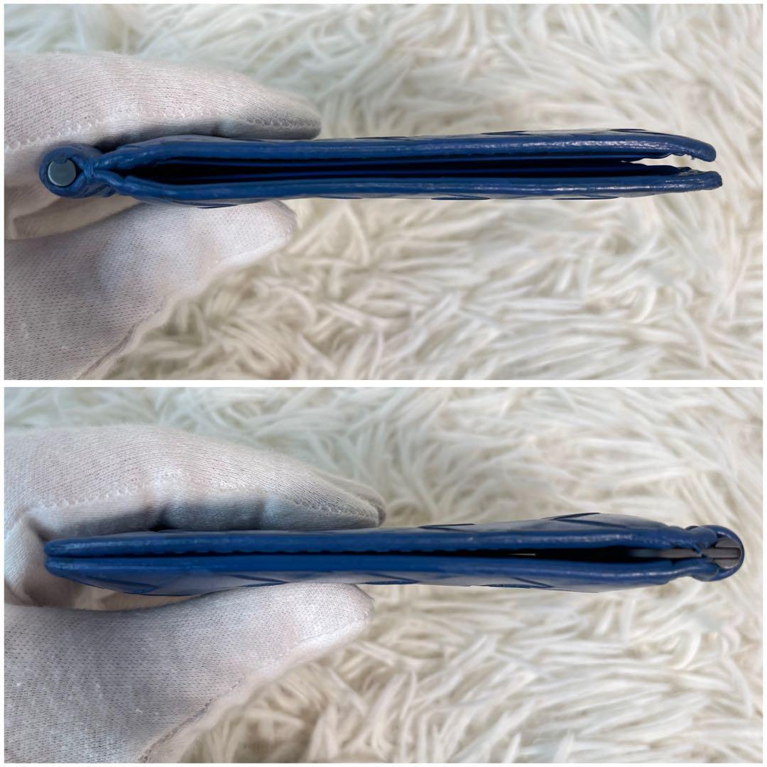 極美品✨ボッテガヴェネタ　マネークリップ　ブルー　ネイビー