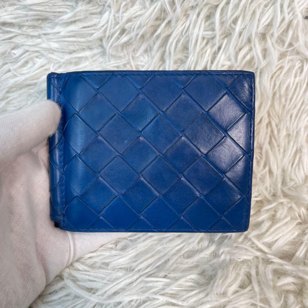 極美品✨ボッテガヴェネタ　マネークリップ　ブルー　ネイビー