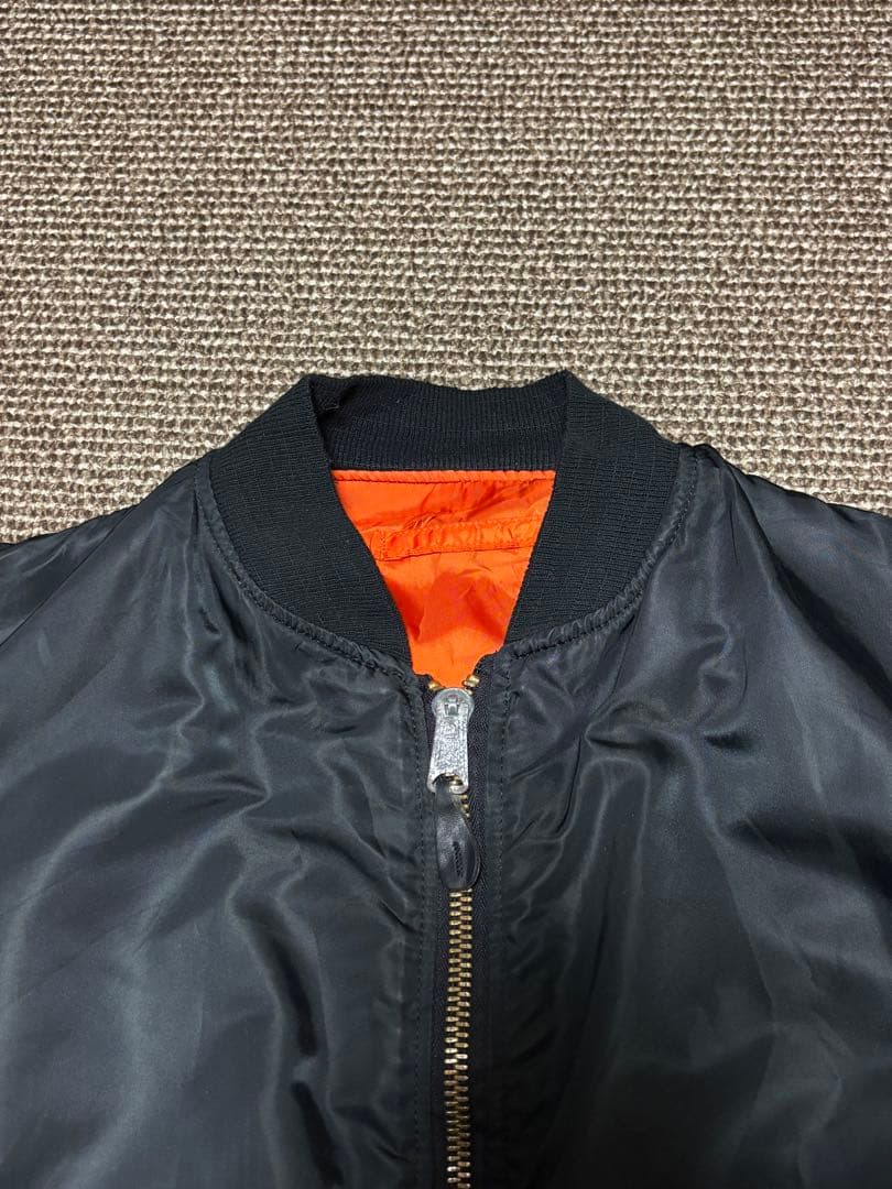 ALPHA INDUSTRIES MA-1 フライトジャケット ブラック　L