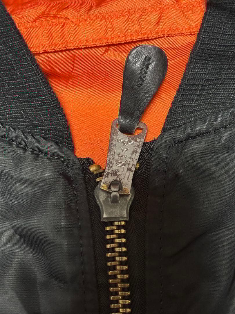 ALPHA INDUSTRIES MA-1 フライトジャケット ブラック　L