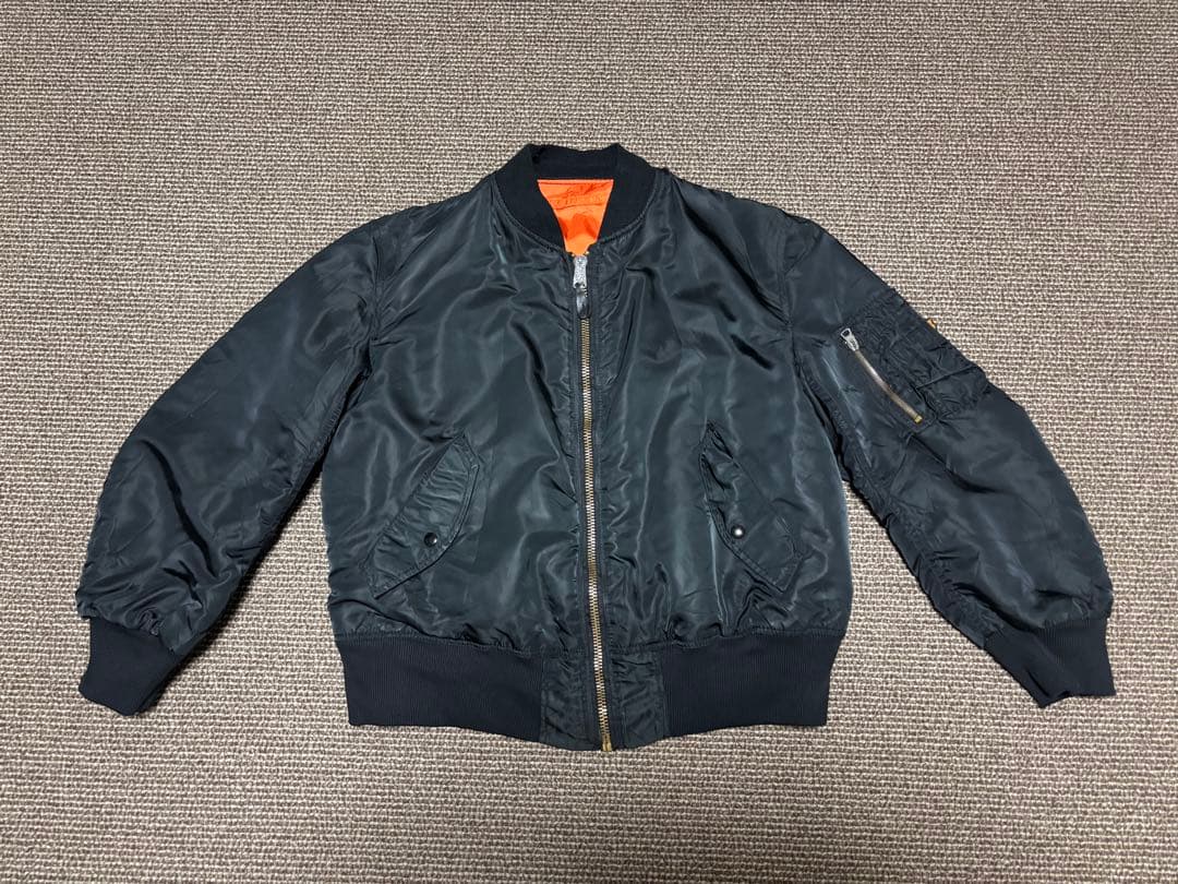 ALPHA INDUSTRIES MA-1 フライトジャケット ブラック　L