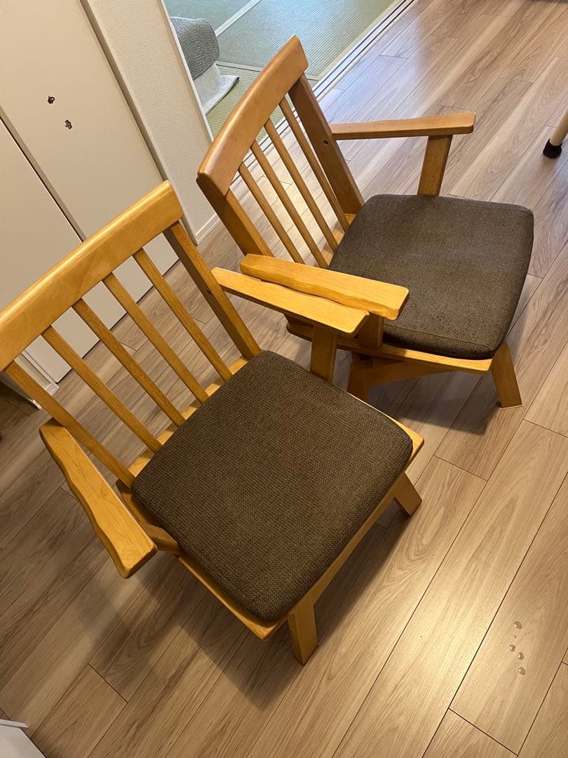 ニトリサザナミ回転椅子 2脚セット