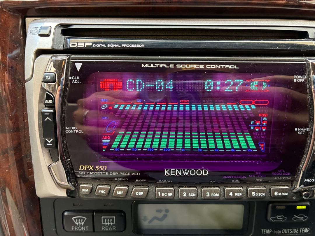 KENWOOD DPX-550 CD カセット　当時物　旧車　イコライザー