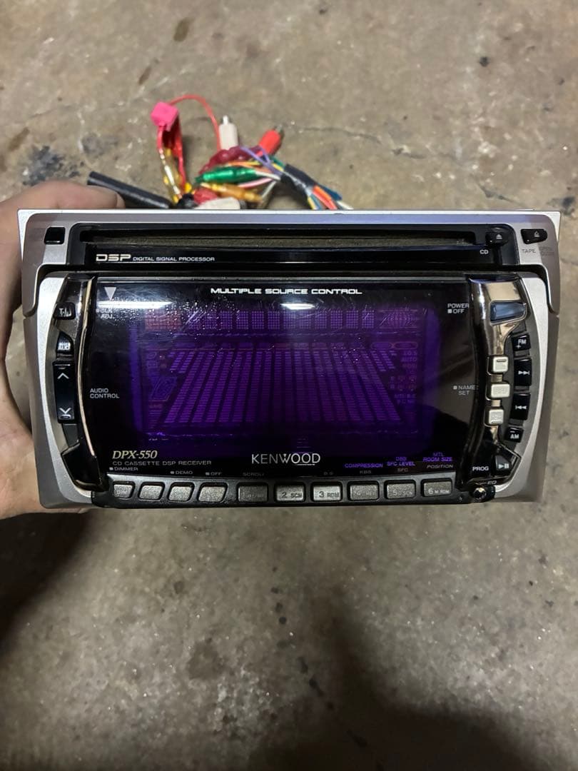 KENWOOD DPX-550 CD カセット　当時物　旧車　イコライザー