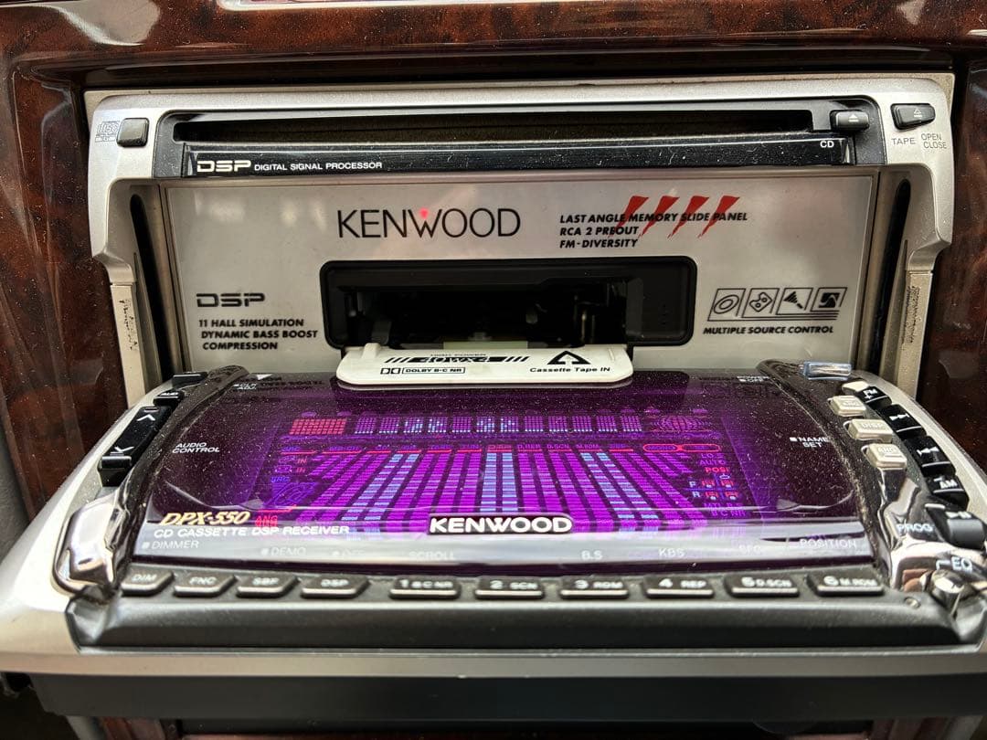 KENWOOD DPX-550 CD カセット　当時物　旧車　イコライザー