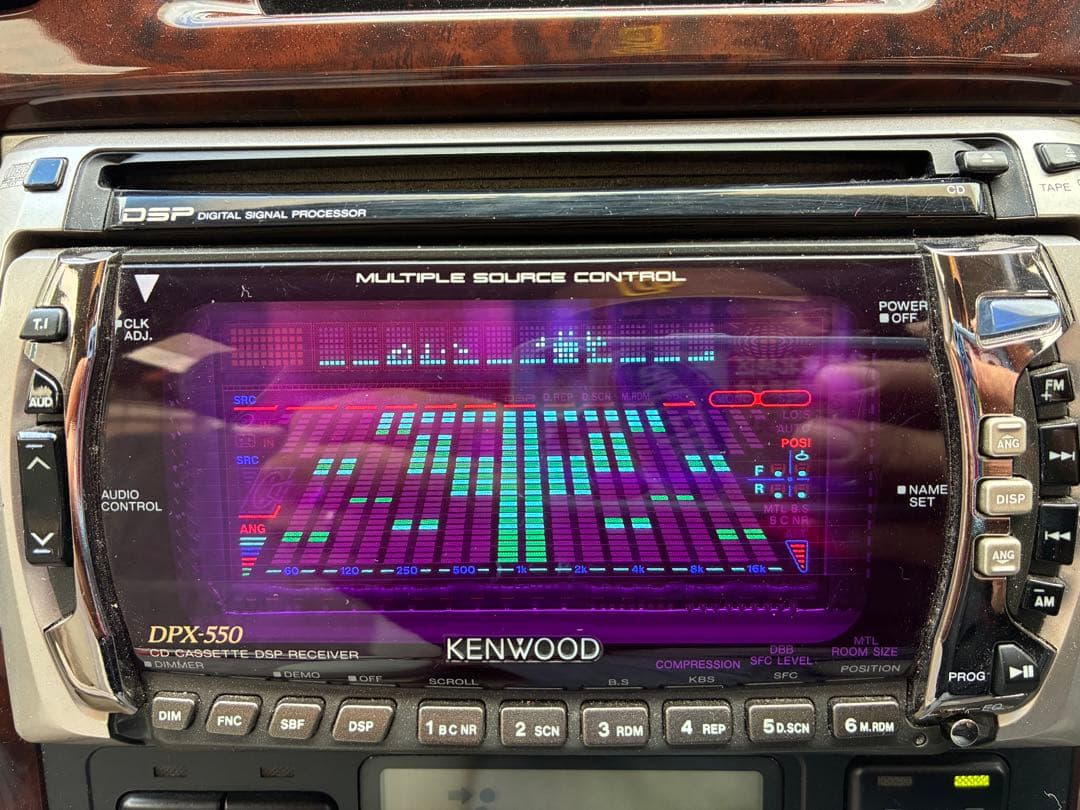 KENWOOD DPX-550 CD カセット　当時物　旧車　イコライザー