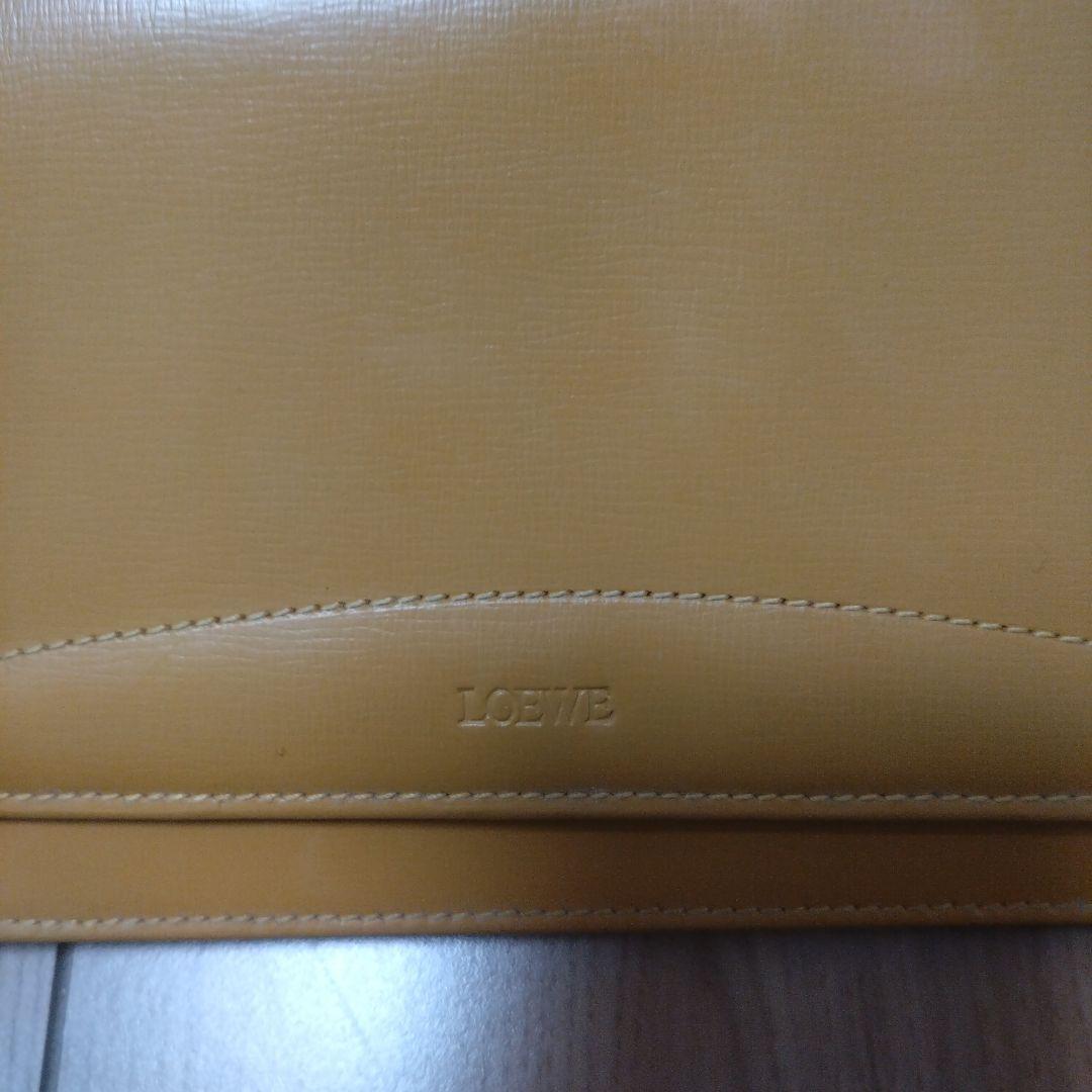 LOEWE イエロー 長財布 スナップボタン式