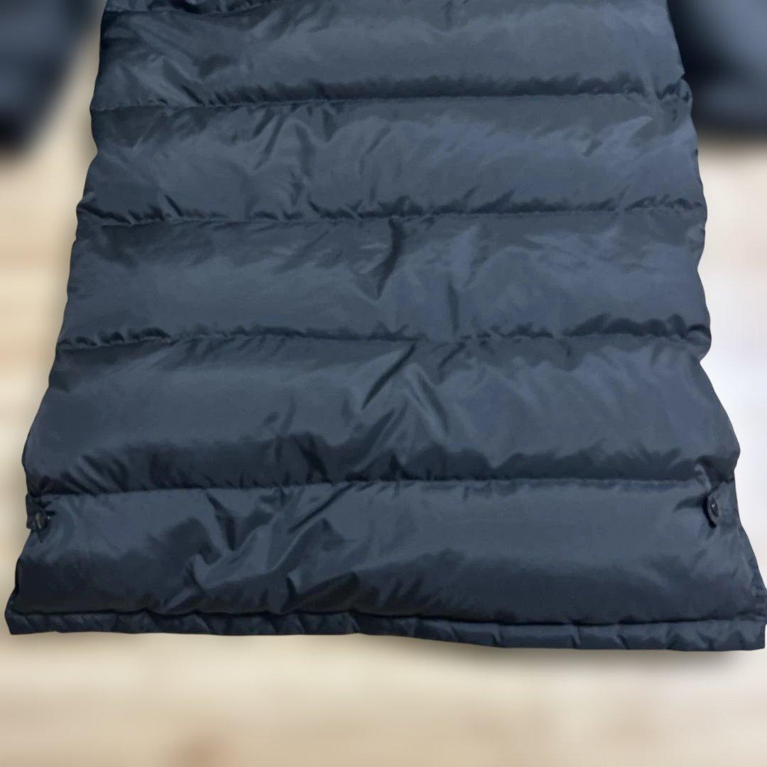 【美品】プーマ ロングダウンジャケット ベンチコート 黒 ブラック L〜O