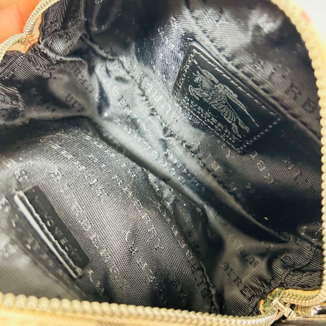 Burberry バーバリー ノバチェック PVC ショルダーバッグ チェーン