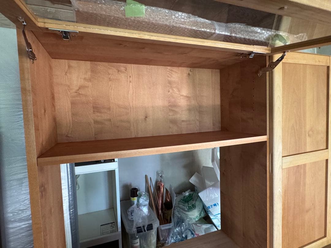 モモナチュラル 食器棚 120cm 無垢材 自然素材 高級家具 脇木工 国内産