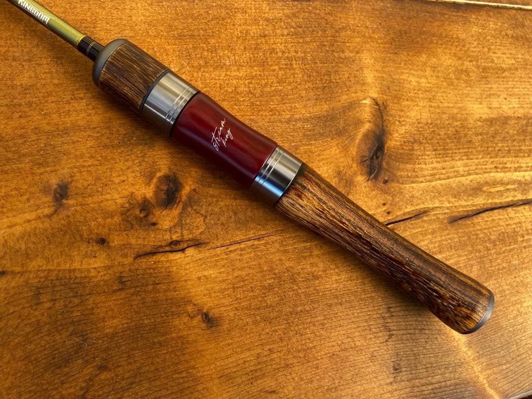 トラウトロッド　ウッドグリップ　パックロッド　天然木　渓流釣り　コンパクトロッド