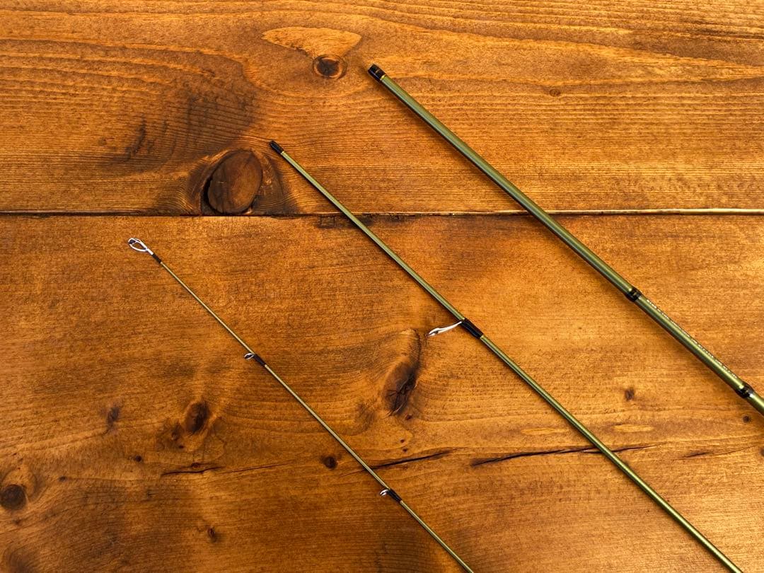 トラウトロッド　ウッドグリップ　パックロッド　天然木　渓流釣り　コンパクトロッド