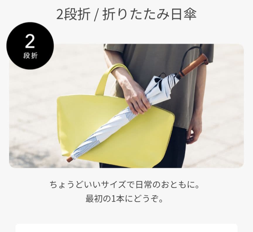 サンバリア100 2段折り50cm