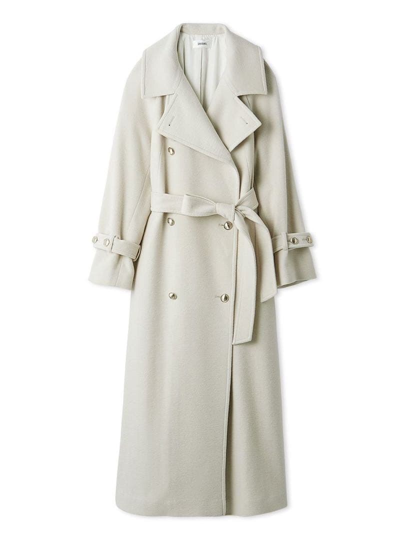 SNIDEL（スナイデル ）ウールカシミヤスタンドカラーコート　アイボリー