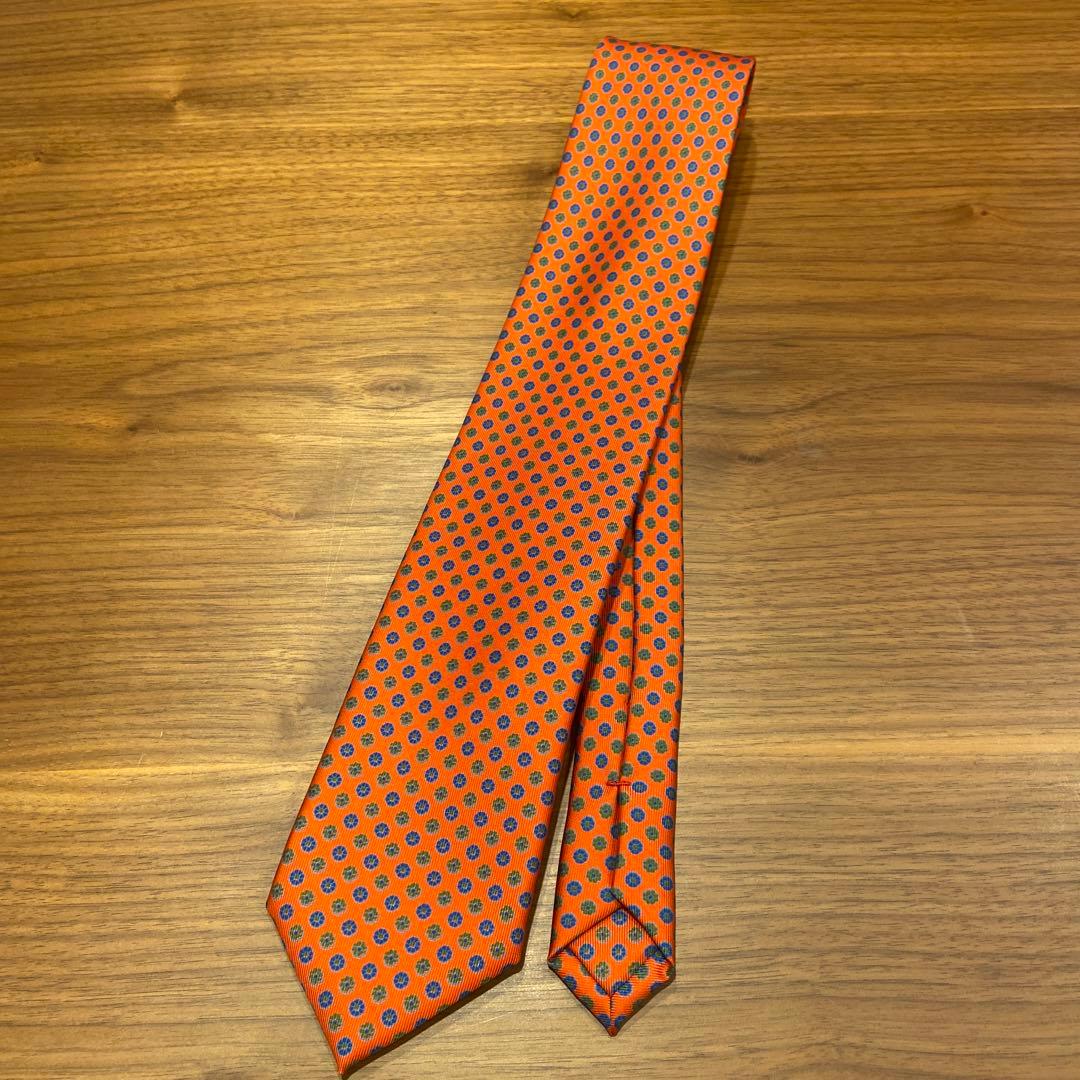 美品 E.Marinella マリネッラ シルクネクタイ