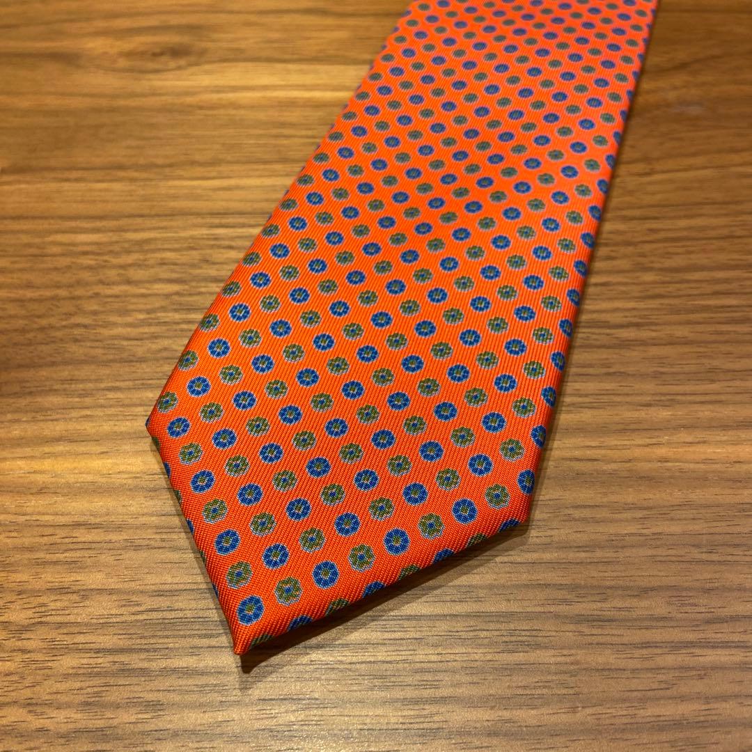 美品 E.Marinella マリネッラ シルクネクタイ
