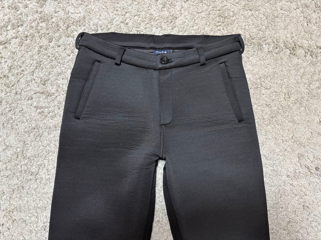 muta MARINE⚫︎ムータマリン⚫︎バック刺繍ボンディングパンツSブラック