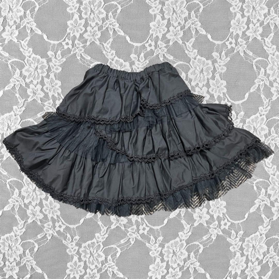 美品 black peace now フリルスカート アシンメトリー