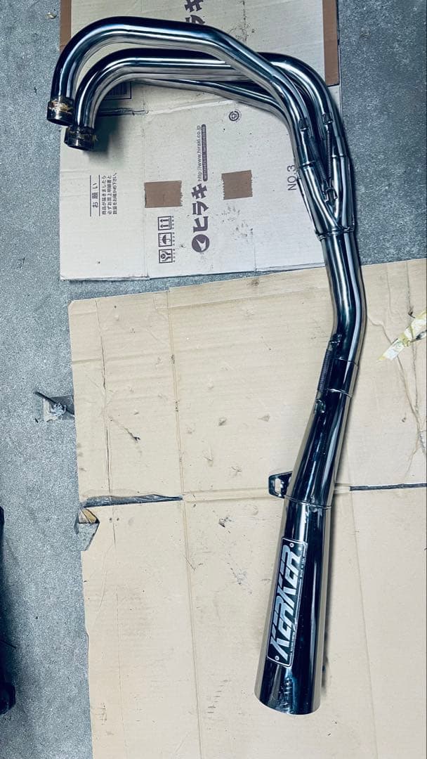 ゼファー400 KER KER メガホンマフラー