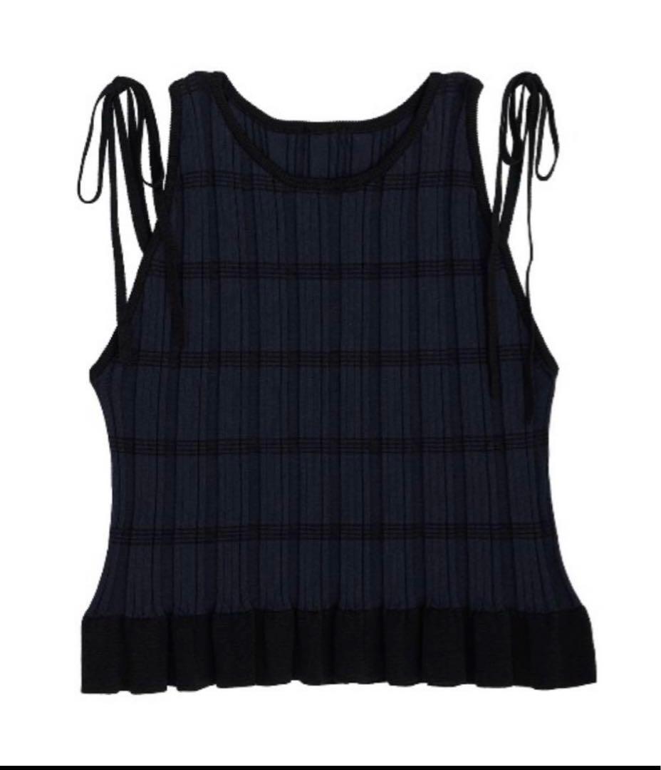 美品★MEDI PURIPURI SHORT KNIT TOP