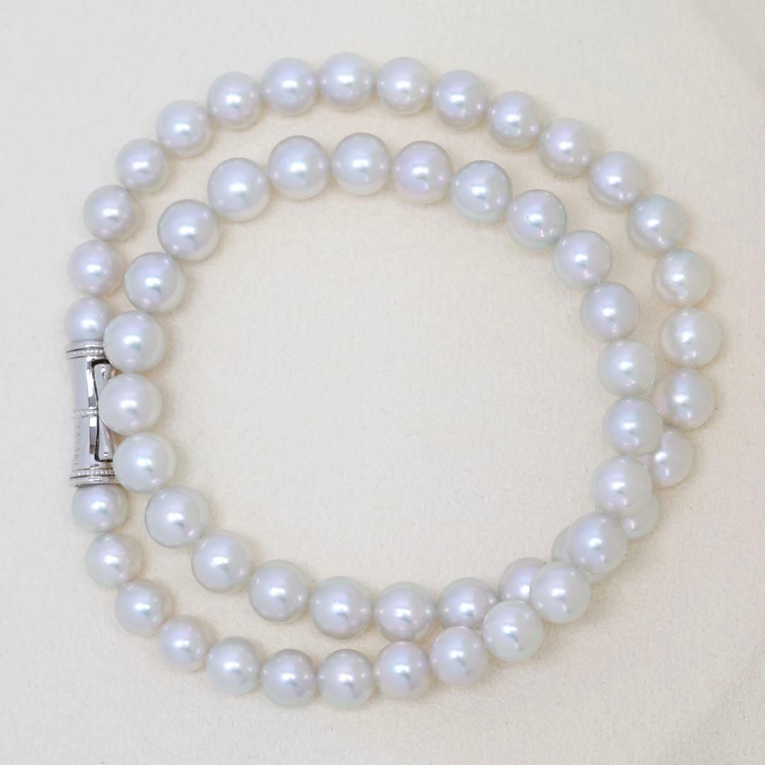 現行クラスプ✨証明書付き✨TASAKI タサキ グレーパール ネックレス8mm