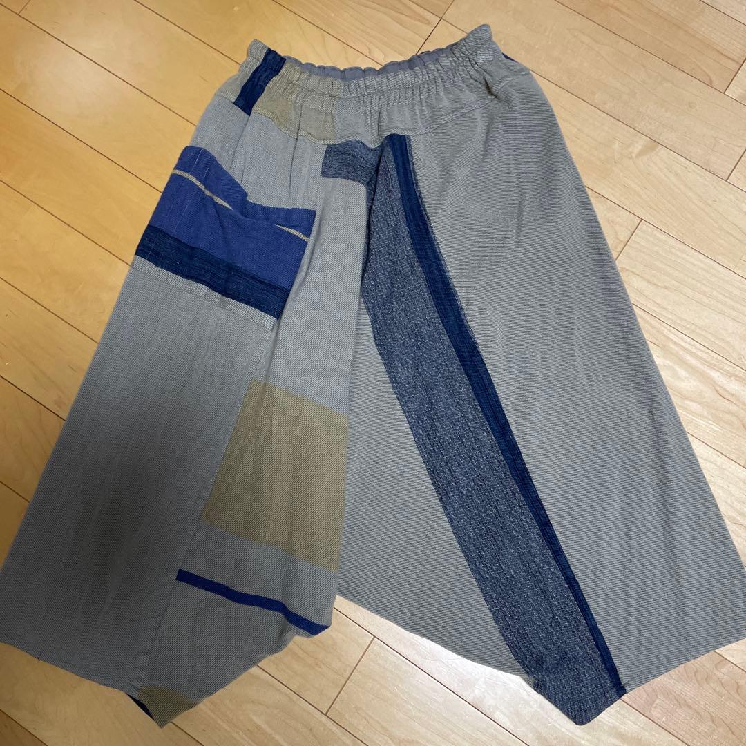 玉木新雌 ウールコットン タルン パンツ 2 ベージュtamaki niime