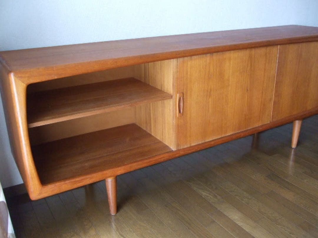 北欧 デンマーク ヴィンテージ チーク サイドボード キャビネット