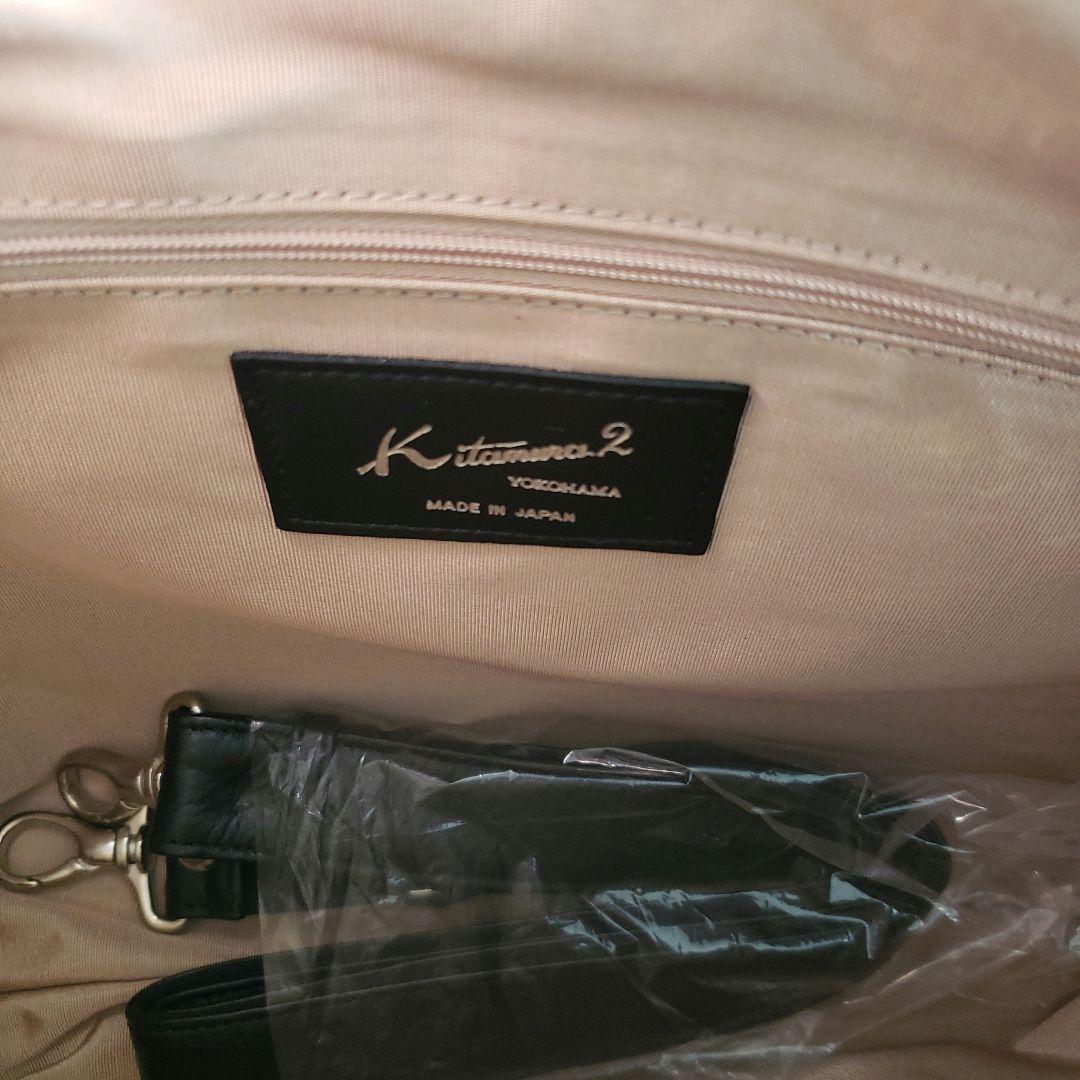 キタムラ　牛革　ハンドバッグ　ツーウェイ　新品　訳あり