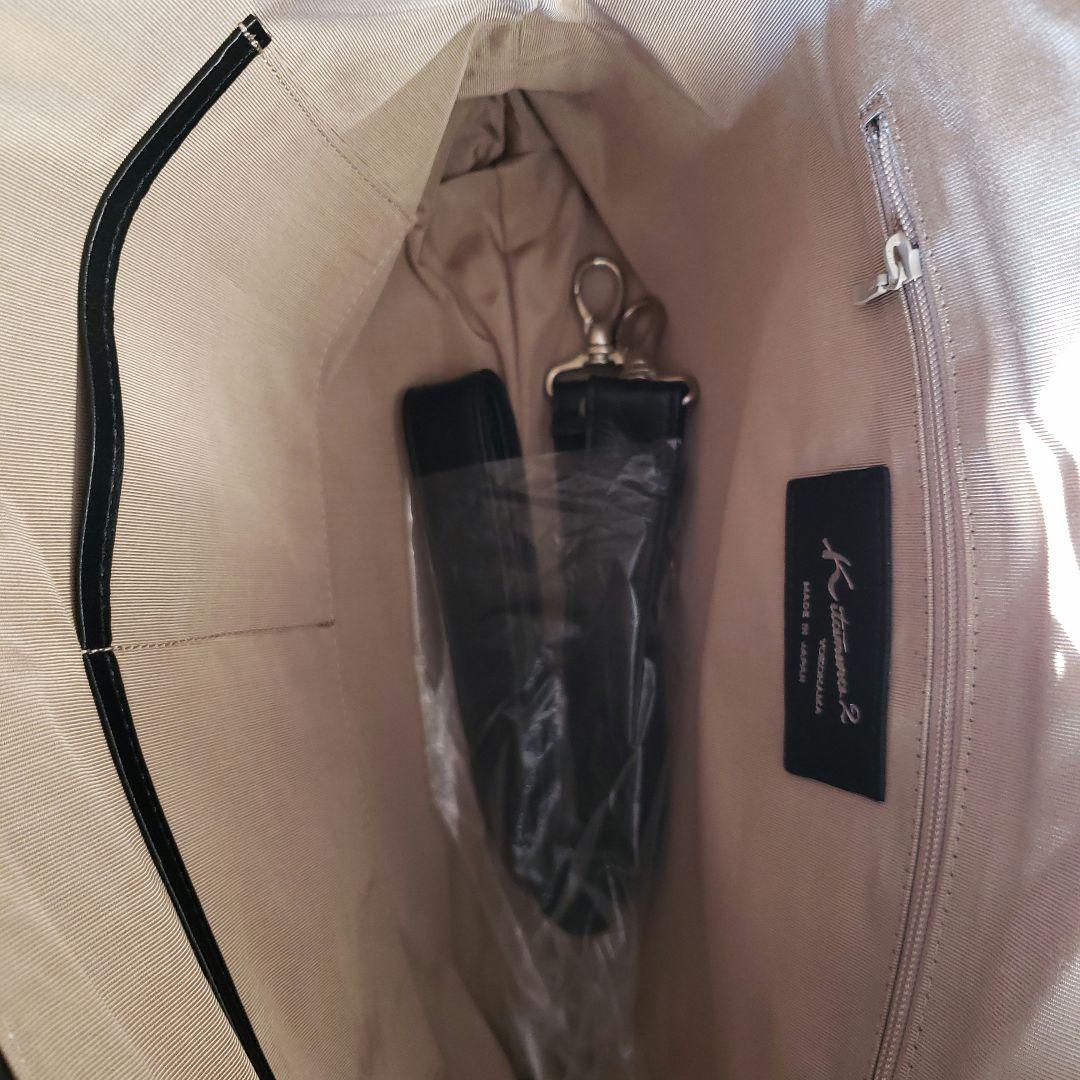 キタムラ　牛革　ハンドバッグ　ツーウェイ　新品　訳あり