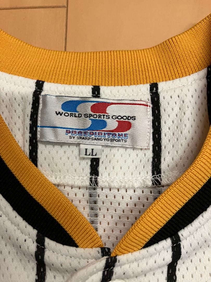 阪神タイガース　ユニフォーム　当時　復刻　シャープ産業　ミズノ　LL